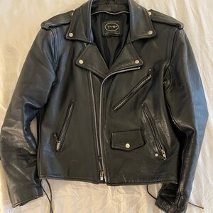 Black Leather Motorcycle Jacket